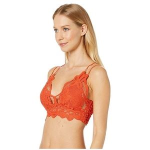 Free People Adella Bralette Color Neon Peach